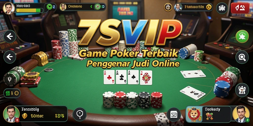 Tampilan gameplay Poker yang mengasyikkan di 7SVIP.