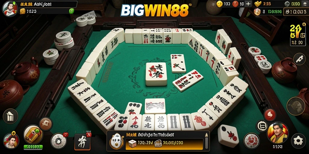 Screenshot utama menunjukkan gameplay Mahjong yang mengasyikkan dan interaktif.