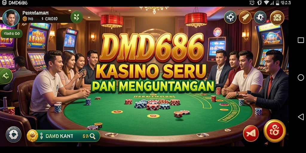 Tampilan gameplay DMD686 yang menegangkan di dunia Kasino.