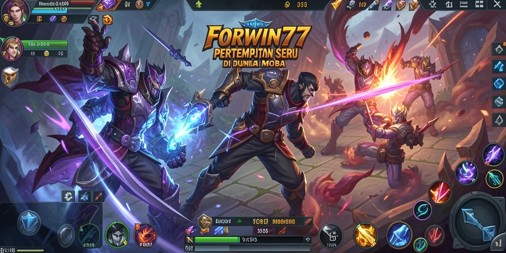 Tampilan gameplay seru dan mendebarkan di FORWIN77.