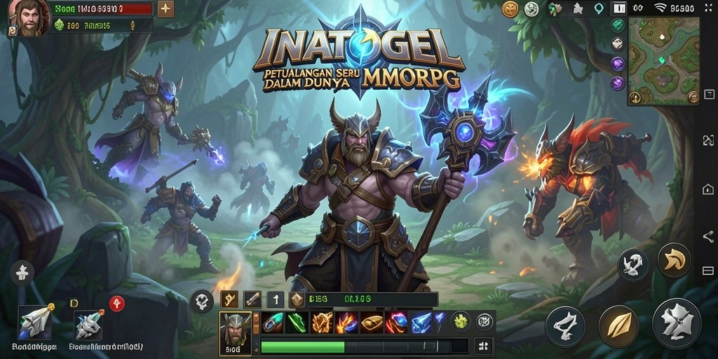 Screenshot permainan INATOGEL yang menampilkan aksi pertarungan seru.