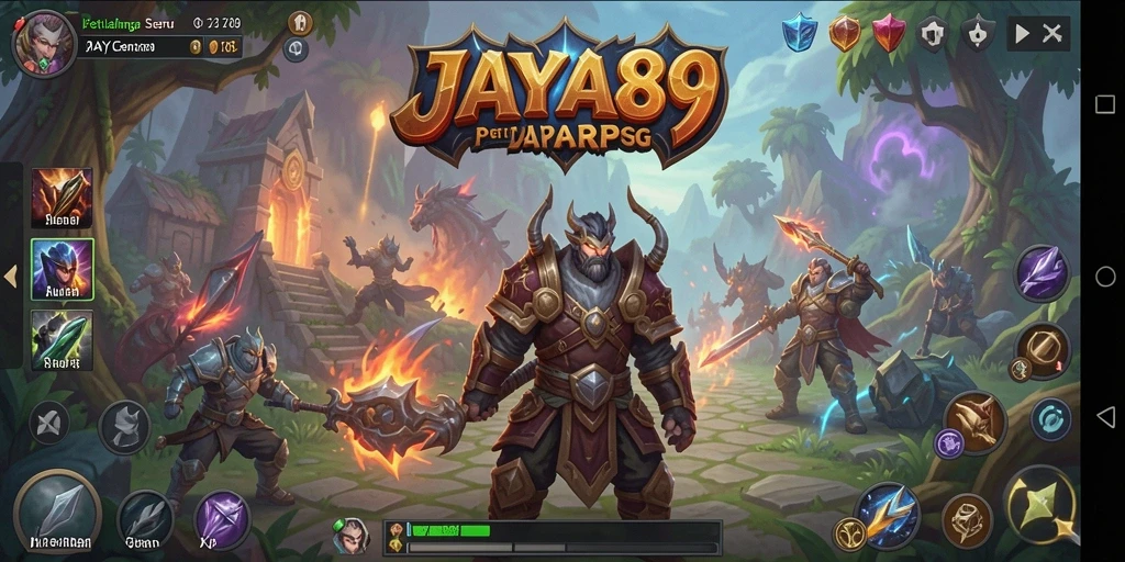 Tangkapan layar JAYA89 menunjukkan aksi intens dalam pertarungan ARPG yang mendebarkan.