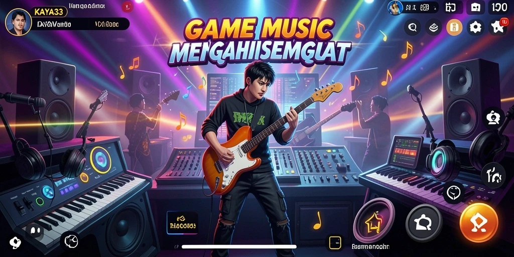 Tampilan gameplay KAYA33 yang penuh warna dan dinamis.