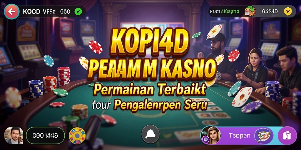 Tampilan gameplay KOPI4D yang menarik di aplikasi Kasino.