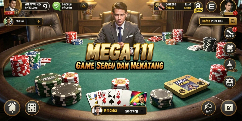 Tampilan gameplay seru dan menarik di MEGA111.