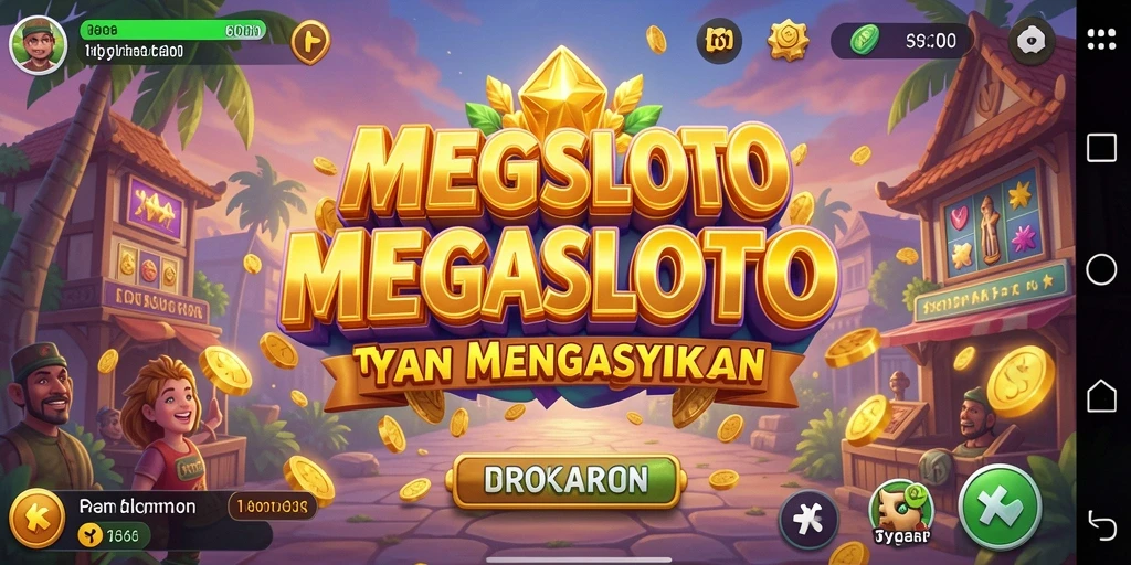 Tampilan gameplay MEGASLOTO yang seru dan menantang.