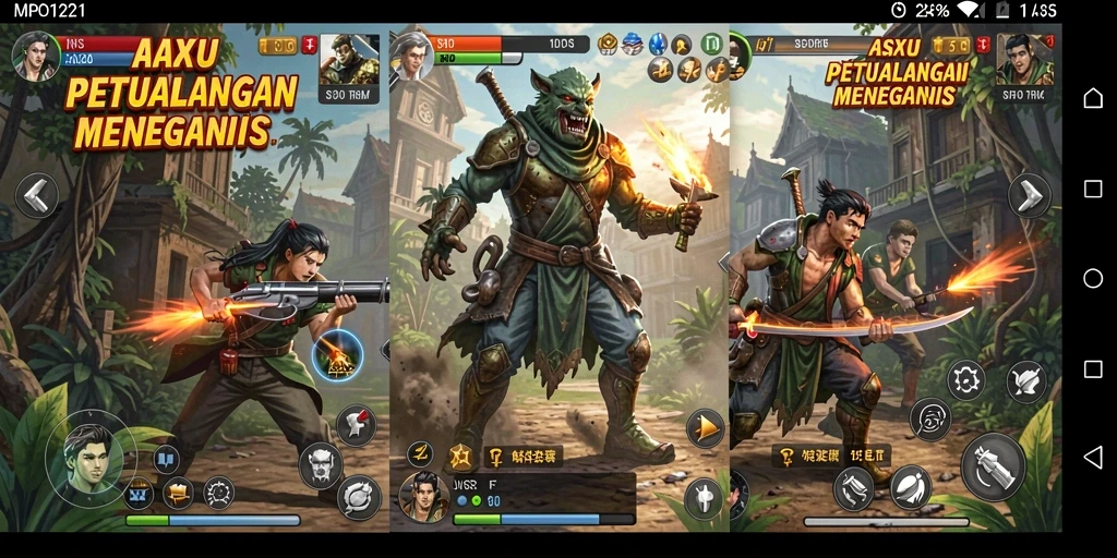Tampilan gameplay seru dan menegangkan di MPO1221.