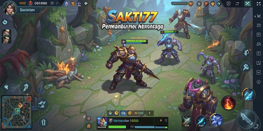 Gameplay SAKTI77 yang seru dengan karakter pahlawan bertarung.