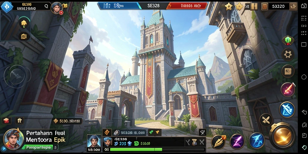 Tampilan gameplay SE328 yang menakjubkan dalam pertahanan menara.