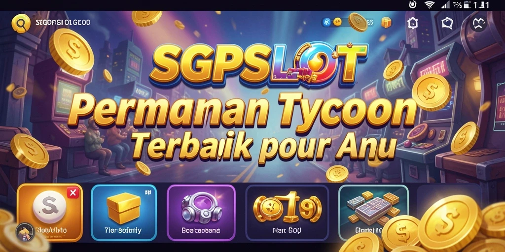 Screenshot utama menunjukkan serunya gameplay Tycoon di SGPSLOT.