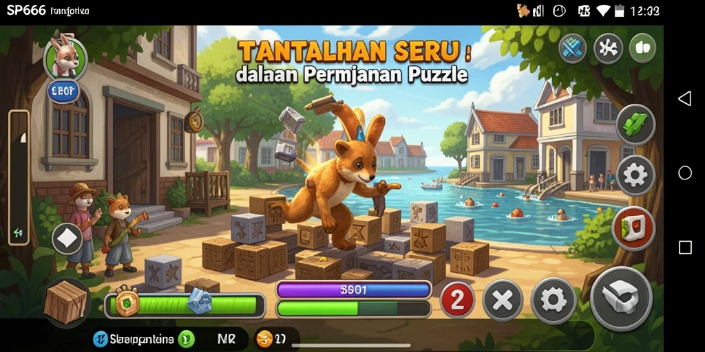 Gameplay menarik dalam permainan Puzzle SP666 yang penuh tantangan.