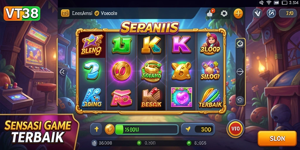 Tampilan dinamis gameplay Slot di VT38 menghadirkan keseruan.