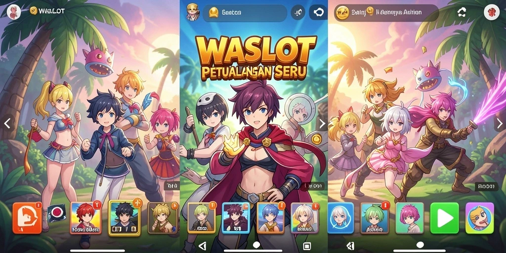 Tampilan gameplay WASLOT yang menarik dan penuh warna.